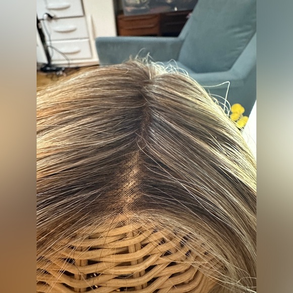 Raquel Welch Big Spender HF Synthetic Lacefront Wig Monotop in Shaded Wheat - Picture 4 of 13